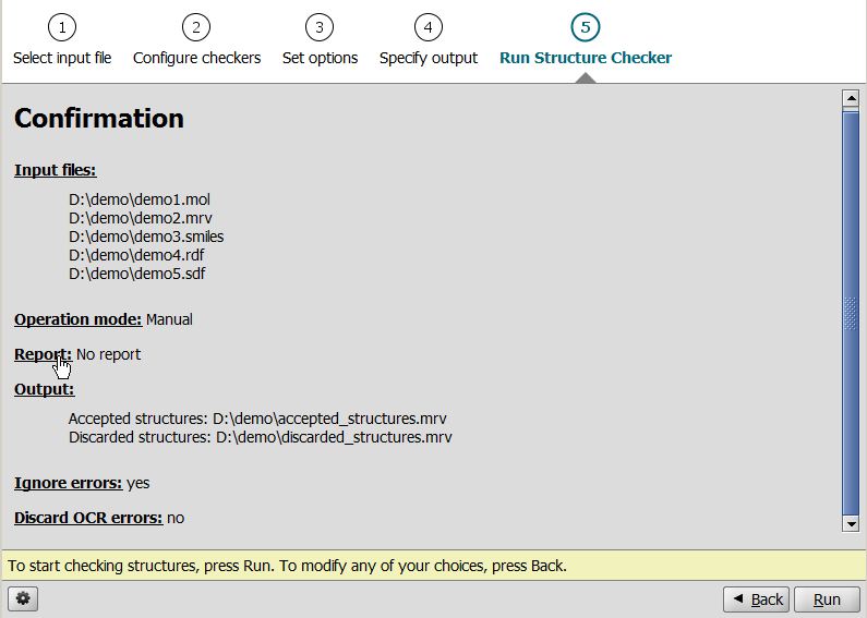 Structure Checker Application